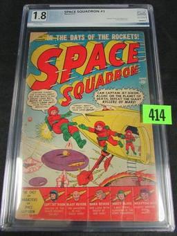 Space Squadron #1 (1951) Golden Age Marvel Comics Tuska Art Pgx 1.8