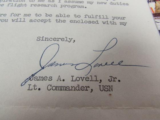 Dated 1952 James Lovell Signed Nasa Letter Jsa Certified Apollo 13 Astronaut