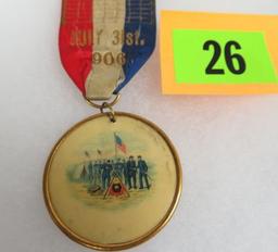 Rare 10th Regiment U.S.V. 1906 Reunion Medal