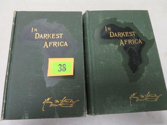 1891 Stanley and Livingston in Darkest Africa Hardcover Vol. 1 & 2