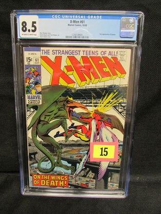 X-men #61 (1969) Neal Adams Cover Sauron Cgc 8.5