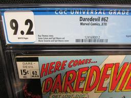 Daredevil #62 (1970) Silver Age Nighthawk Appears Cgc 9.2 Beauty