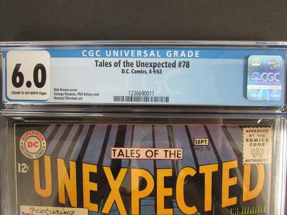 Tales Of The Unexpected #78 (1963) Silver Age Dc Cgc 6.0