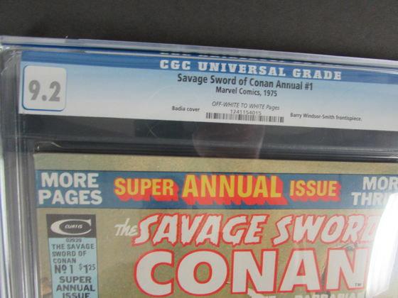 Savage Sword Of Conan Annual #1 (1975) Cgc 9.2 Badia Cover