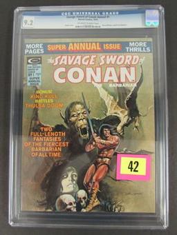 Savage Sword Of Conan Annual #1 (1975) Cgc 9.2 Badia Cover