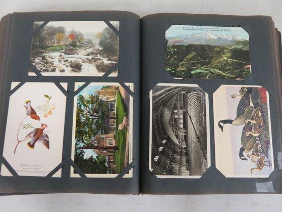 Estate Found Antique Postcard Album w/ Approx. 500  Post Cards