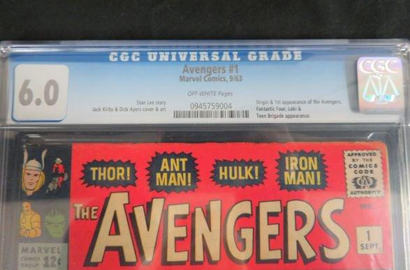 Avengers #1 Comic Book CGC 6.0 Off White Pages