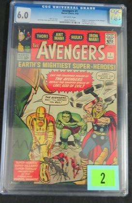 Avengers #1 Comic Book CGC 6.0 Off White Pages