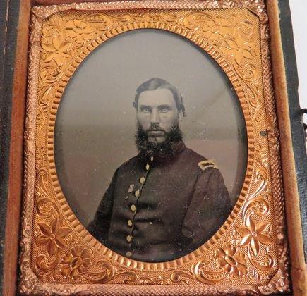 Nice Cased Civil War Image of A Union Officer