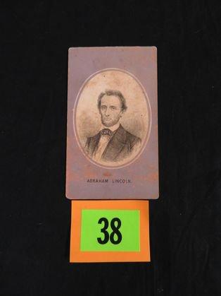 Rare Abraham Lincoln CDV Sketch Photograph