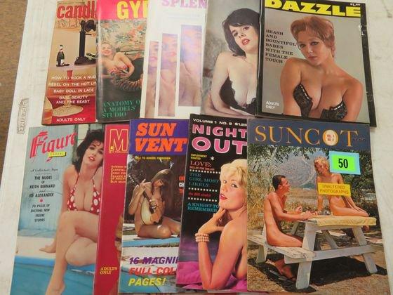 Group of (10) 1950s-60s Mens/Nudist Magazines