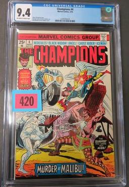 Champions #4 CGC 9.4 Off White to White Pages