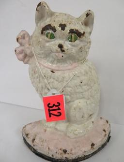 Antique Hubley Cast Iron Cat Doorstop