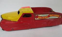 Vintage Marx Deluxe Service Tin Litho Key Wind Truck