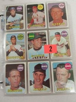 Lot (153) 1969 Topps Baseball W/ Stars