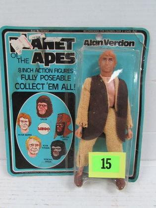 Vintage 1974 Mego Planet Of The Apes Alan Verdon Figure Sealed On Card