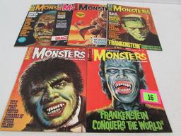 Famous Monsters Of Filmland Silver Age Lot 34, 39, 44, 53, 56, 89