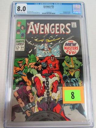 Avengers #54 (1968) 1st Appearance New Masters Of Evil Cgc 8.0
