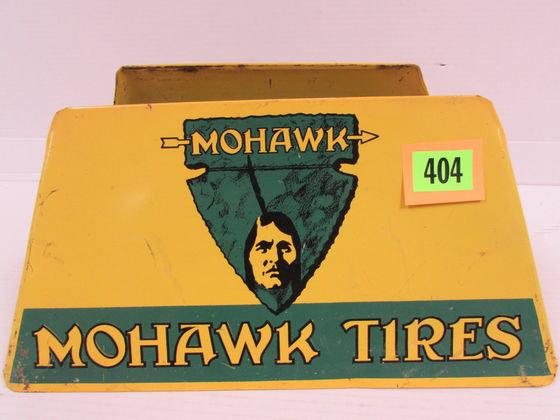 Vintage Mohawk Tires Dbl. Sided Metal Tire Rack Display Stand