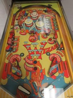 Outstanding Bally " Wizard" Arcade Pinball Machine