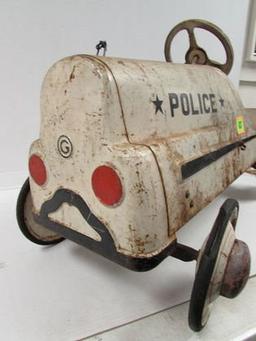 Rare 1950's Garton Police Pedal Car All Original