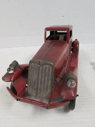 Antique Ca. 1930's Girard 15" Fire Chief Coupe Toy