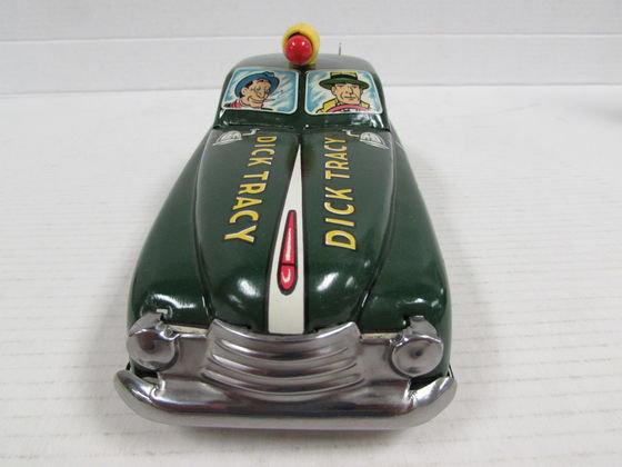Antique Marx 11" Tin Key Wind Dick Tracy Squad Car Minty
