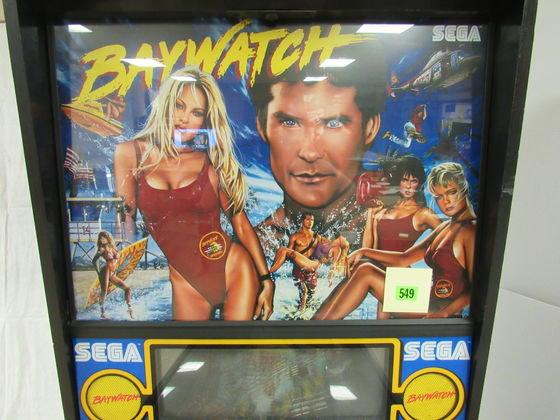 1995 Sega " Baywatch" Arcade Pinball Machine