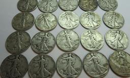 Walking Liberty Half Dollars - 1940s Mixed Roll