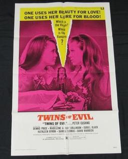 Twins Of Evil Original 1972 1-sheet