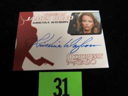 James Bond Women Signed Chase Card