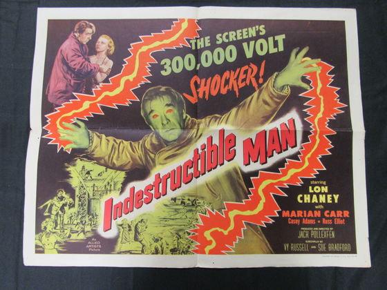 Indestructable Man 1956 Half Sheet