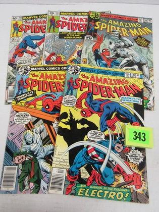 Amazing Spider-man Bronze Age Lot 187, 189, 190, 191, 193