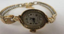 Vintage Hamilton 14K Gold Ladies Wrist Watch