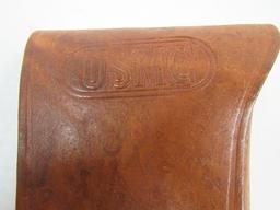 Wwii Usmc 1942 Dated Marine Corps M1911 45 Cal. Leather Holster