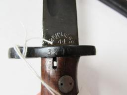 Excellent Wwii Dated Matching #'s Yugo M48 Mauser Bayonet