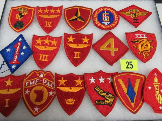 Lot (16) Authentic Usmc Marine Corps Patches