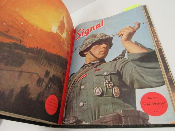 Rare Wwii Bound Volume Nazi Germany Signal Magazine (1944)