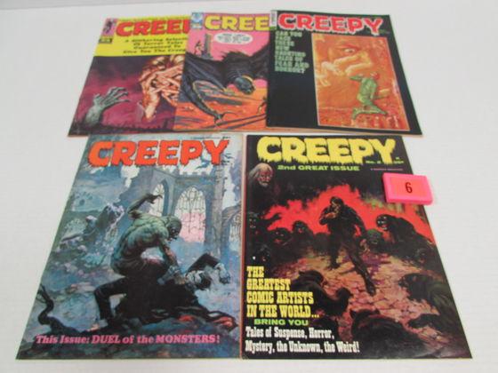 Creepy Silver Age Warren Lot #2, 7, 12, 24, 28