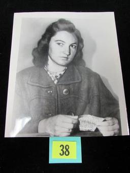 Erika Krebs Press Photo (hitler Youth/ Bdm Member) Killed Sgt. Robert Flannigan.