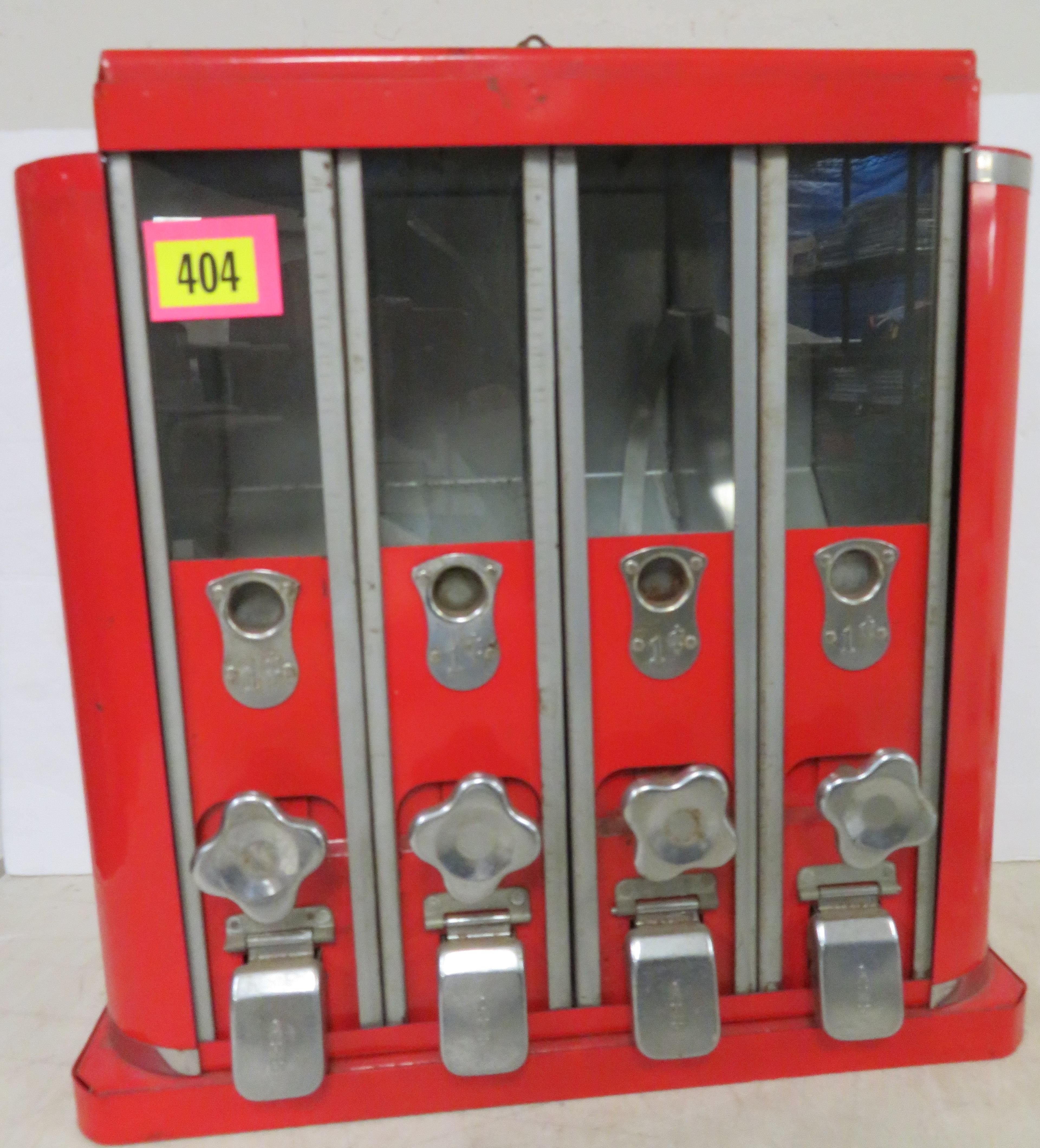 Antique Art Deco AM Co. Coin Op 1 Cent Vending Machine