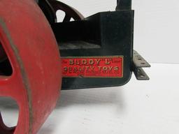 Rare Antique Buddy L 19" Road Roller Pressed Steel Toy