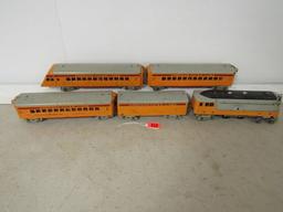 Excellent American Flyer Prewar O Gauge Hiawatha Train Set