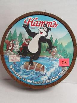 Vintage Hamm's Beer Dancing Bear 17" Sign