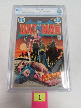 Batman #244 (1972) Classic Ra's Al Ghul Neal Adams Cover Cbcs 8.0