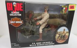 GI JOE US Army Courier & WLA 45 Harley Davidson Box Set, MIB