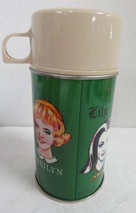 Vintage Munsters 1965 Kroy-Vue Metal Lunchbox and Thermos