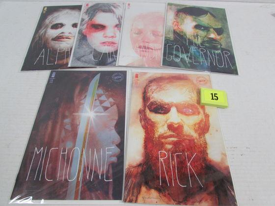 Walking Dead #175, 176, 177, 178, 179, 180 All Sienkiewicz Variant Covers