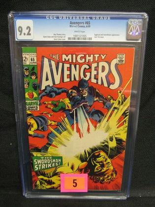 Avengers #65 (1969) Last 12 Cent Issue Cgc 9.2