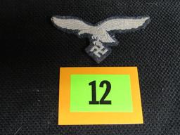 Wwii German Luftwaffe/ Airforce Cloth Eagle